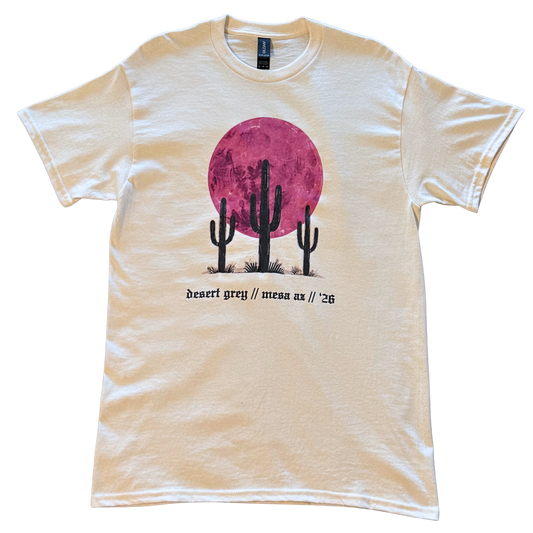 PRE-ORDER 2026 Desert Grey Music Festival Saguaro Tee