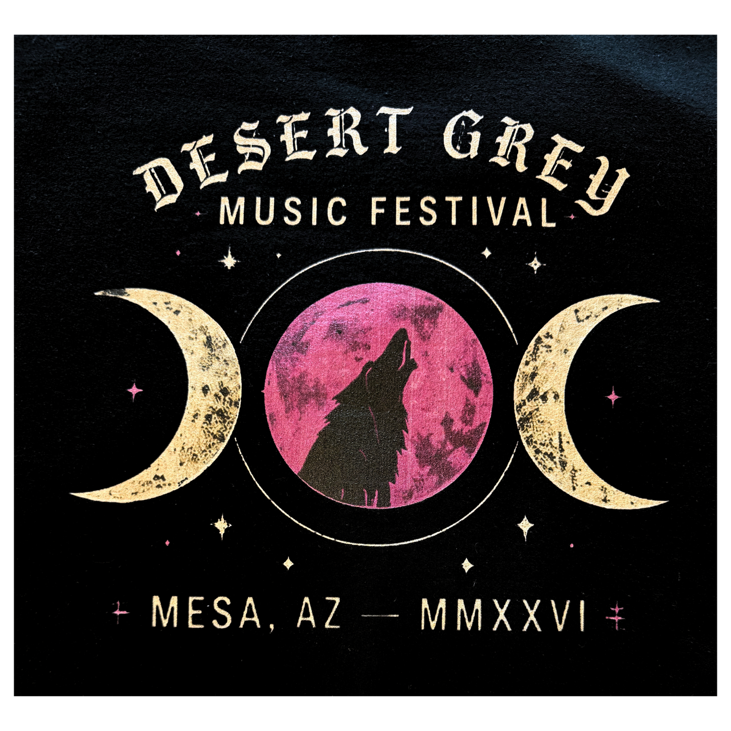 PRE-ORDER 2026 Desert Grey Music Festival Crewneck