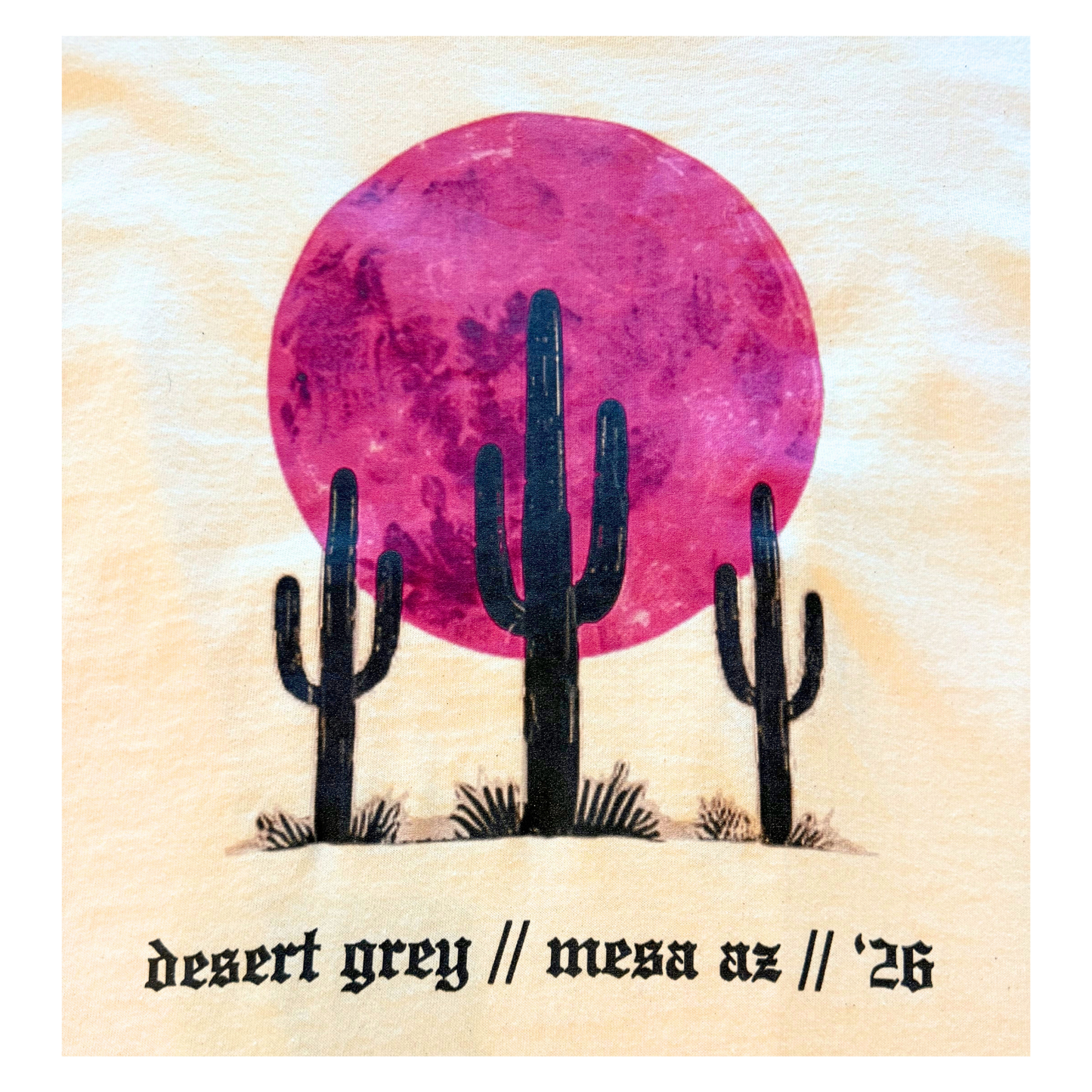 PRE-ORDER 2026 Desert Grey Music Festival Saguaro Tee
