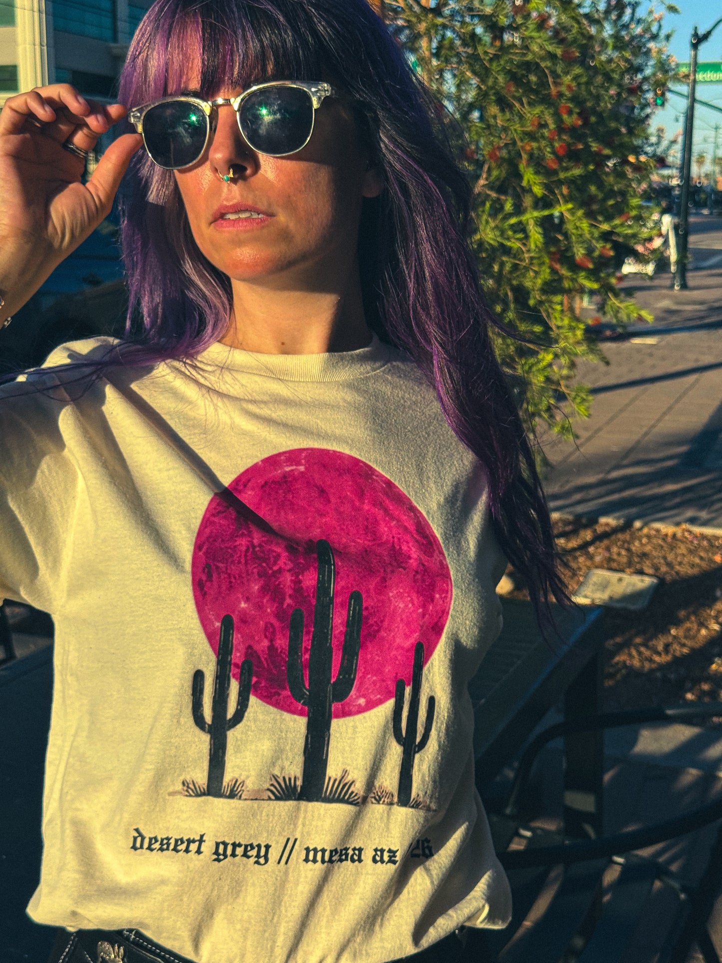 PRE-ORDER 2026 Desert Grey Music Festival Saguaro Tee