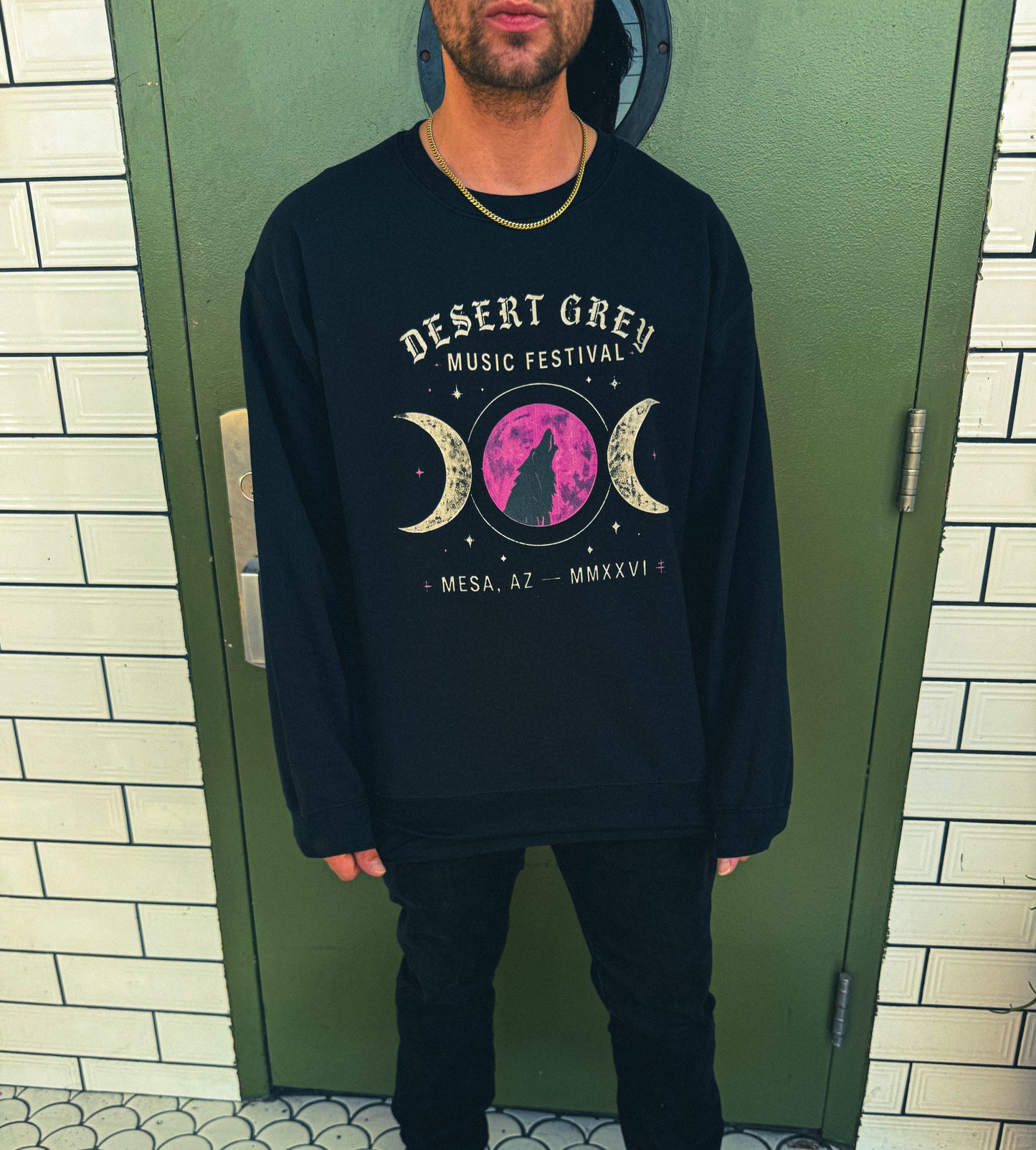 PRE-ORDER 2026 Desert Grey Music Festival Crewneck